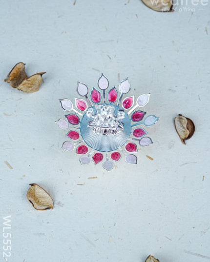 Lord Lakshmi on Designer Base - Pink - WL5552-2 - EPNS Gifts