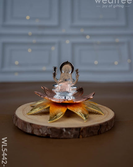 Lord Lakshmi on Designer Lotus - WL5442-2 - EPNS Gifts