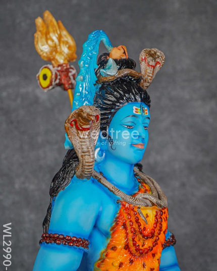Handcrafted Polyresin Lord Shiva Idol - Wl2990-2 Showpieces