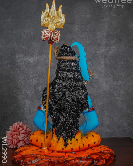 Handcrafted Polyresin Lord Shiva Idol - Wl2990-2 Showpieces