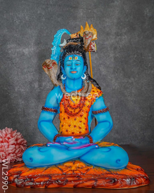 Handcrafted Polyresin Lord Shiva Idol - Wl2990-2 Showpieces