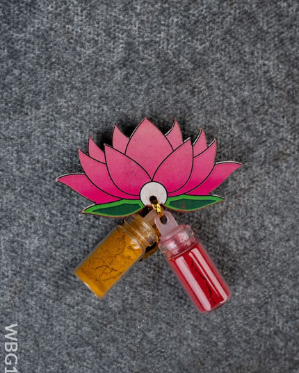 Lotus Haldi Kumkum Set - WBG1713 - Add-ons