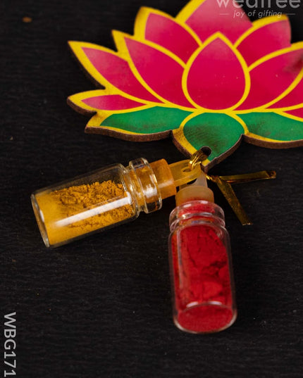 Lotus Haldi Kumkum Set - WBG1713 - Add-ons
