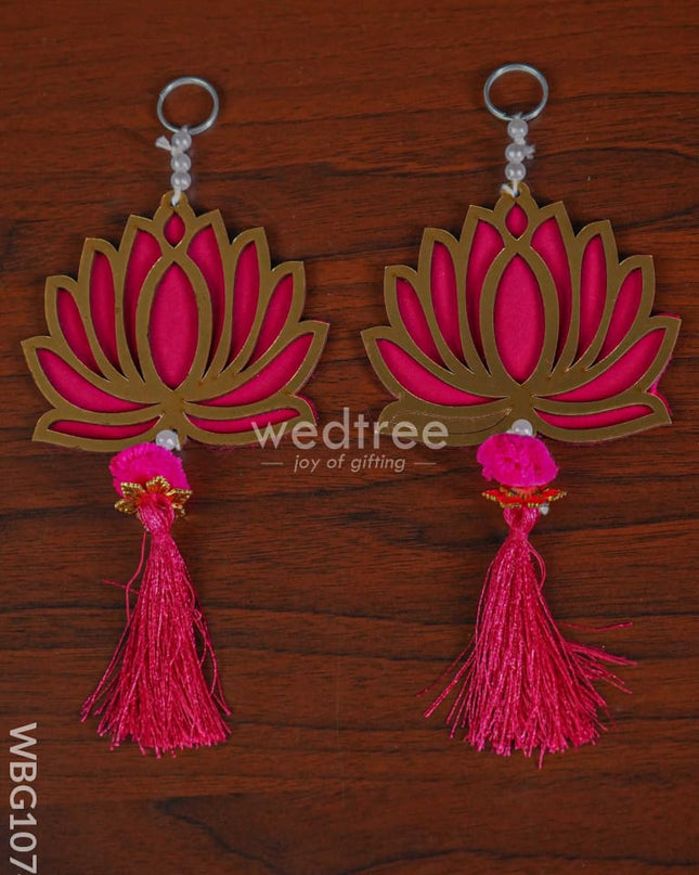 Lotus Wall Hanging - Set Of 2 Wbg1074 Thorans