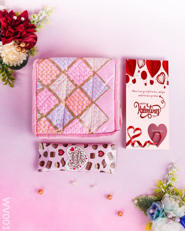 Love Bundle With Jewellery Pouch Chocolate And Card - Wv0014 Combos & Hampers