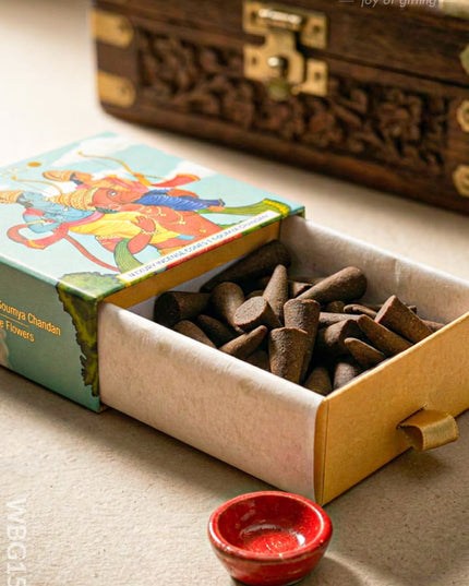 Luxury Incense Cones - Soumya Chandan - WBG1513 - Eco-Friendly RG