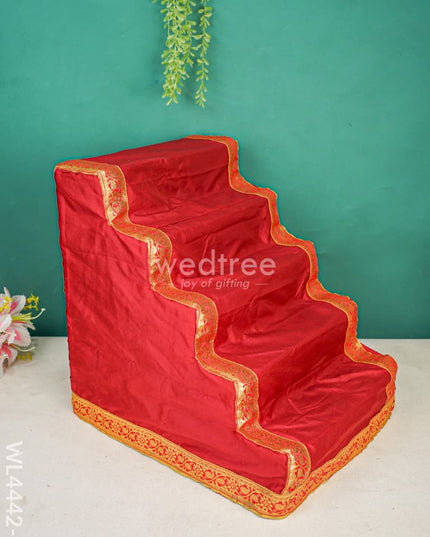 Magnetic 5 Step Golu Padi With Cover - Brown Wl4442 / Diya