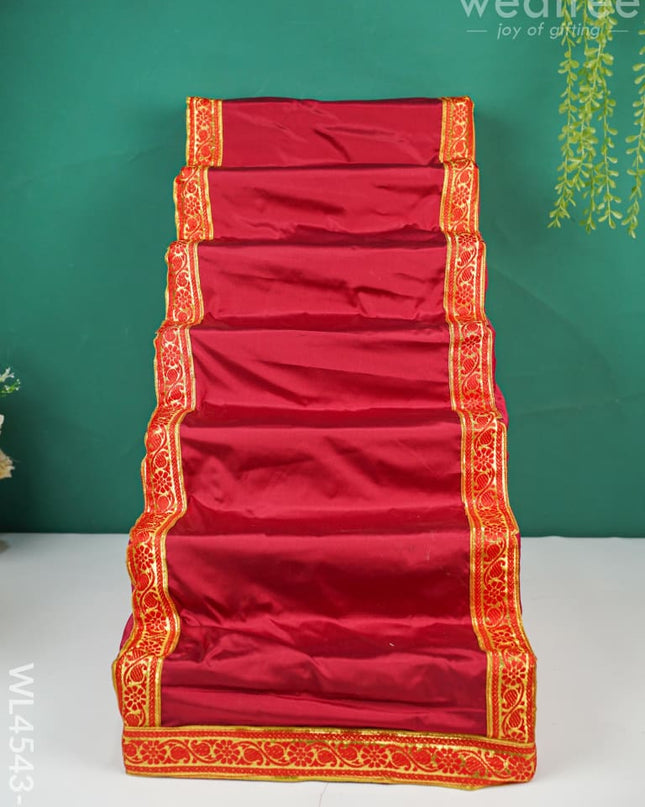 Magnetic 7 Step Golu Padi With Cover - Wl4543 Red / Diya