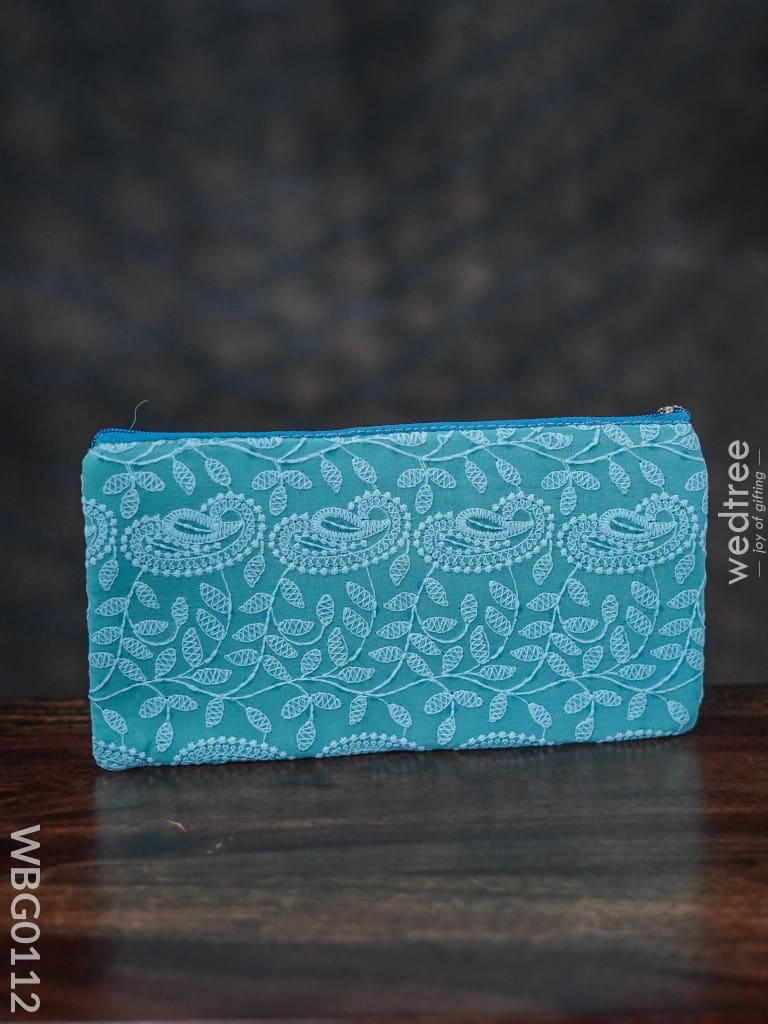 Mango Designed Embroidery Purse With Zipper - Wbg0112 Clutches & Purses