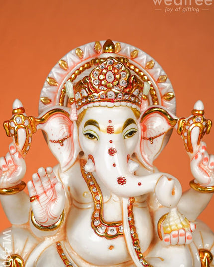 Polyresin Ganesha Idol - 14 inch - WL4905 Showpieces