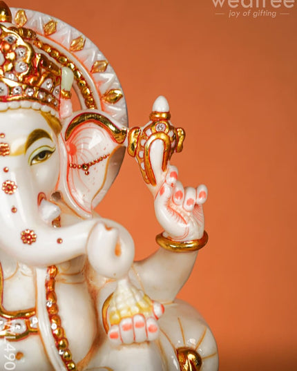 Polyresin Ganesha Idol - 14 inch - WL4905 Showpieces