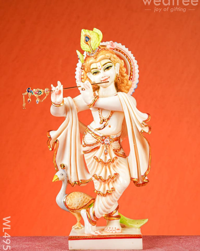 Polyresin Krishna Idol - 17 inch - WL4957 Showpieces