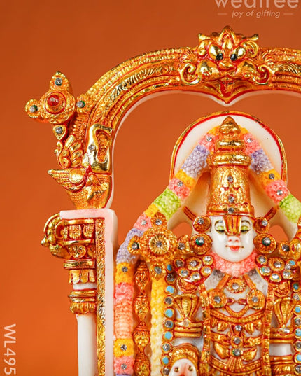 Polyresin Tirupati Balaji Idol - 14 inch - WL4953 Showpieces