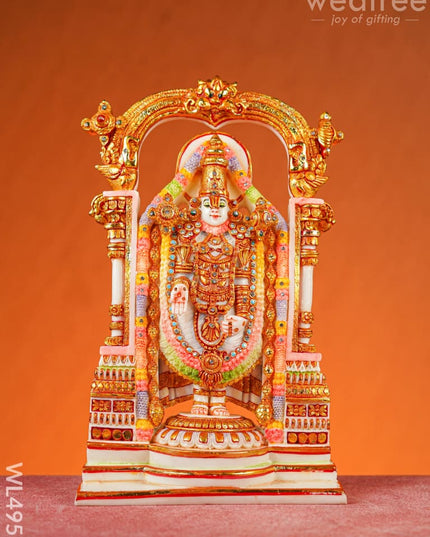 Polyresin Tirupati Balaji Idol - 14 inch - WL4953 Showpieces
