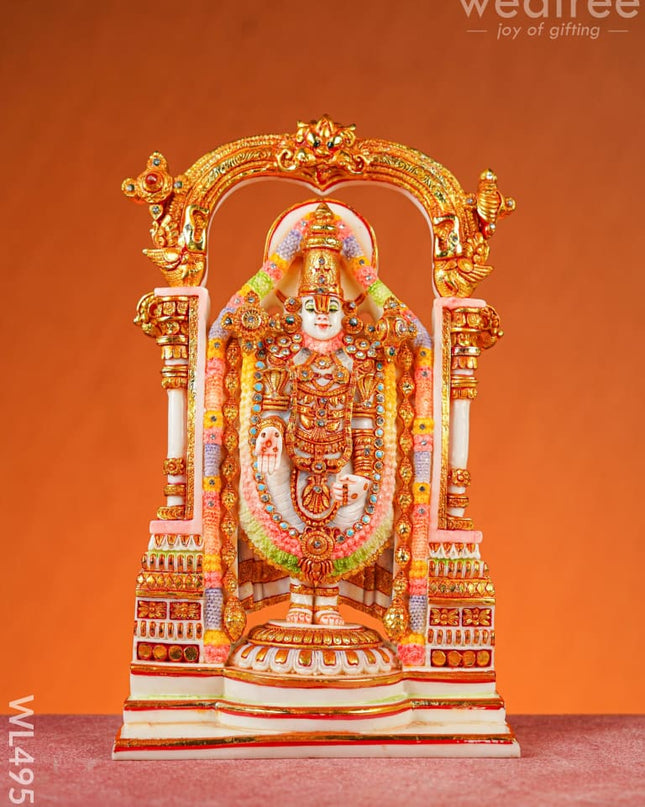 Polyresin Tirupati Balaji Idol - 14 inch - WL4953 Showpieces