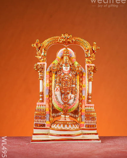 Polyresin Tirupati Balaji Idol - 14 inch - WL4953 Showpieces