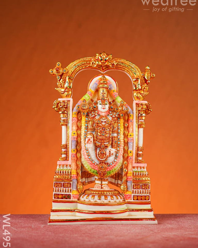 Polyresin Tirupati Balaji Idol - 14 inch - WL4953 Showpieces