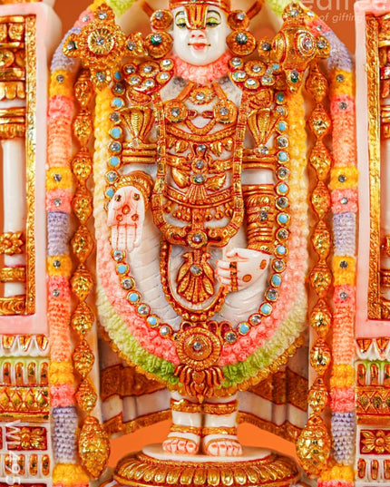 Polyresin Tirupati Balaji Idol - 14 inch - WL4953 Showpieces