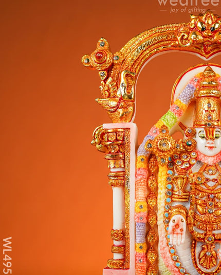 Polyresin Tirupati Balaji Idol - 14 inch - WL4953 Showpieces