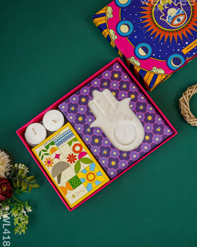 Marble Hamsa Gift Box - Wl4183
