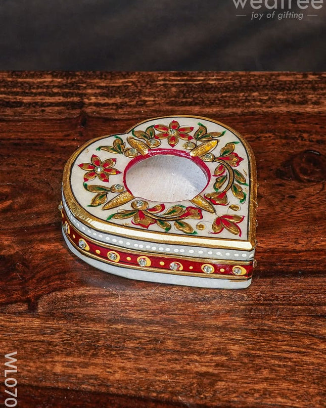 Marble Hand Painted Ashtray - Wl0702 Utilities