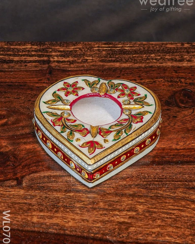 Marble Hand Painted Ashtray - Wl0702 Utilities