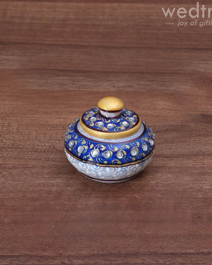 Marble Kumkum Holder - W3463 Kum Holders