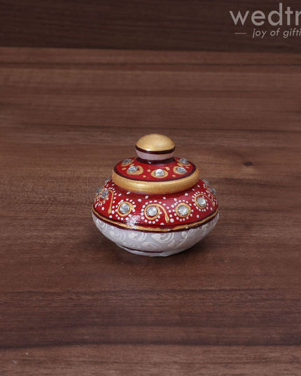 Marble Kumkum Holder - W3463 Kum Holders