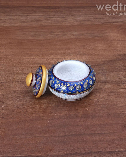 Marble Kumkum Holder - W3463 Kum Holders