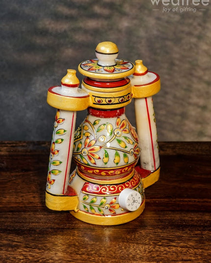 Marble Lantern 6 Inch - Wl0675 Decor