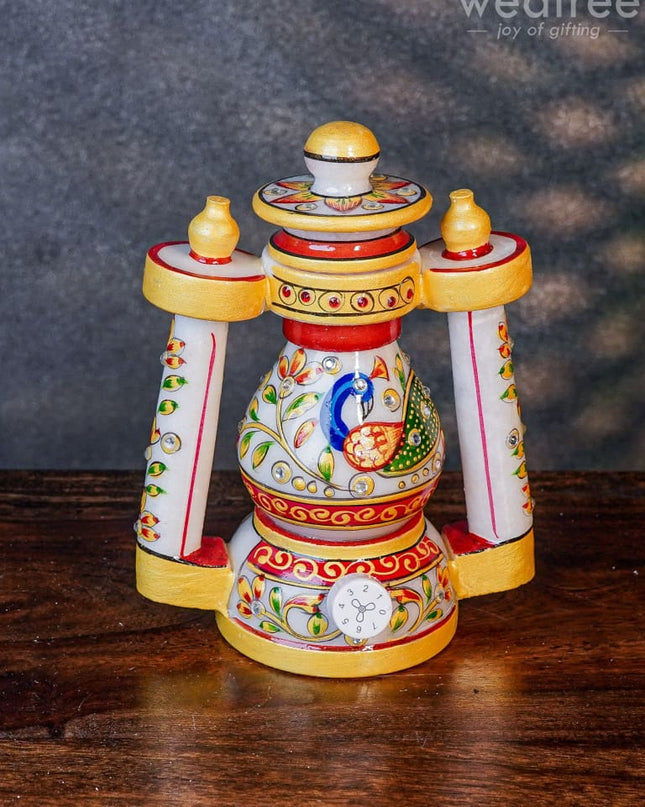 Marble Lantern 6 Inch - Wl0675 Decor