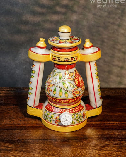 Marble Lantern 6 Inch - Wl0675 Decor