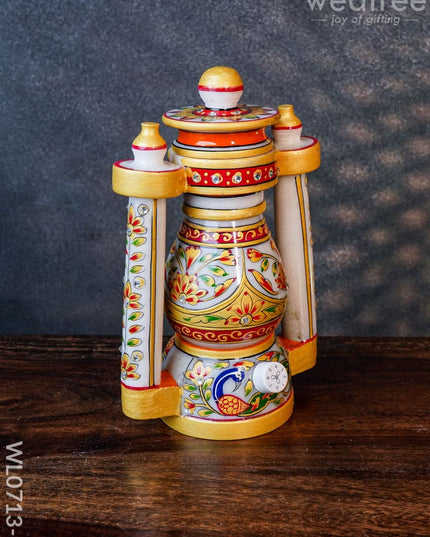 Marble Lantern 8 Inch - Wl0713 Decor