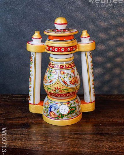 Marble Lantern 8 Inch - Wl0713 Decor