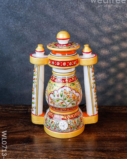 Marble Lantern 8 Inch - Wl0713 Floral Decor