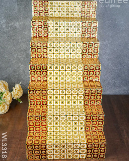 Decorative 7 Step Meenakari Golu Stand - Wl3318-5 / Diya Padi