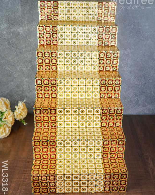 Decorative 7 Step Meenakari Golu Stand - Wl3318-5 / Diya Padi