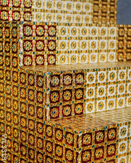 Decorative 7 Step Meenakari Golu Stand - Wl3318-5 / Diya Padi