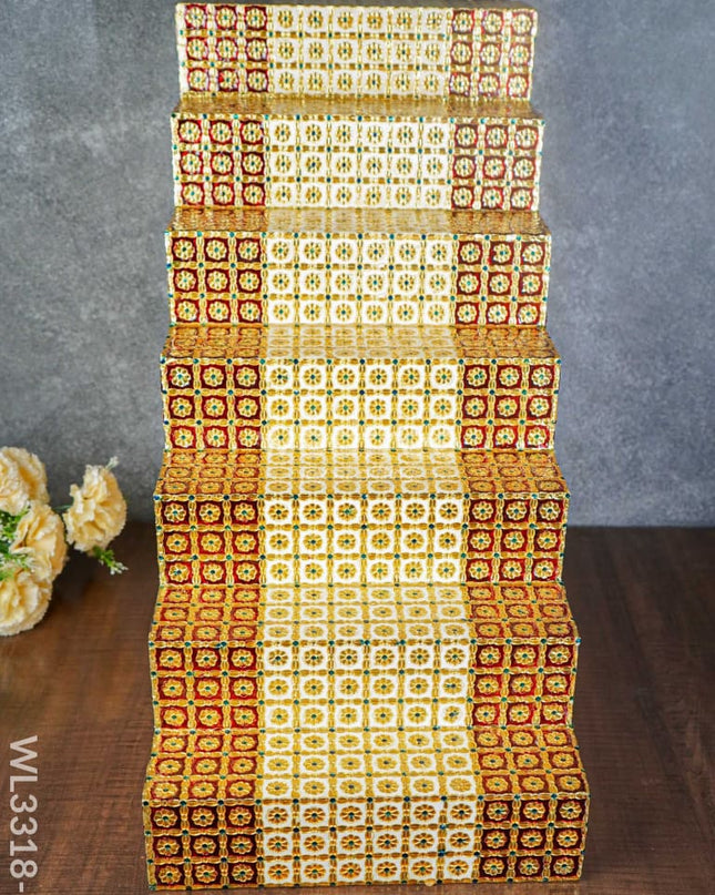 Decorative 7 Step Meenakari Golu Stand - Wl3318-5 / Diya Padi