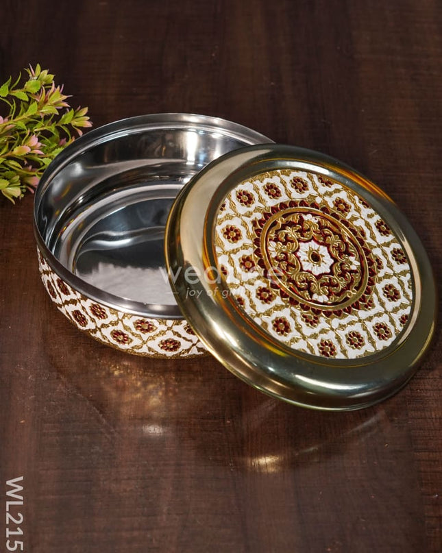 Meenakari Dabba - 7 Inches Wl2158 Containers