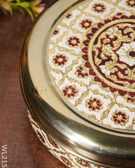 Meenakari Dabba - 7 Inches Wl2158 Containers