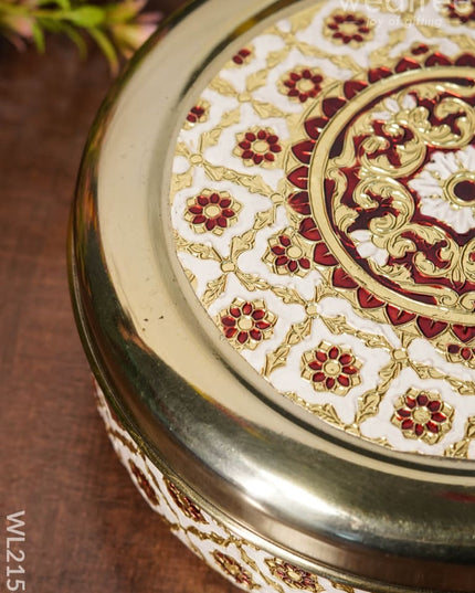 Meenakari Dabba - 7 Inches Wl2158 Containers