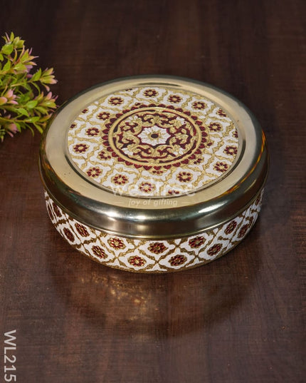 Meenakari Dabba - 7 Inches Wl2158 Containers