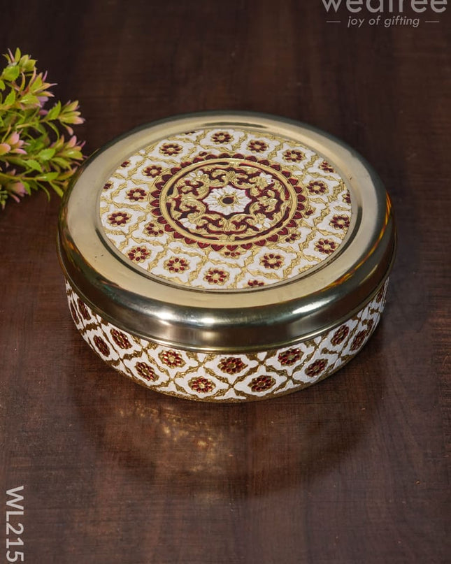 Meenakari Dabba - 7 Inches Wl2158 Containers