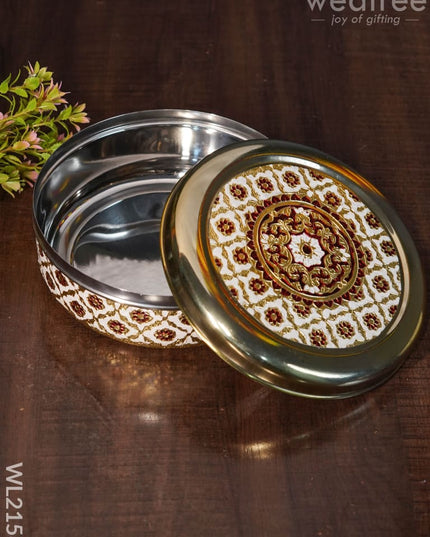 Meenakari Dabba - 7 Inches Wl2158 Containers