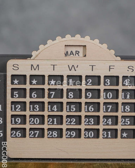 Mdf Pen Stand With Infinite Calender - Bcg0082 Organisers
