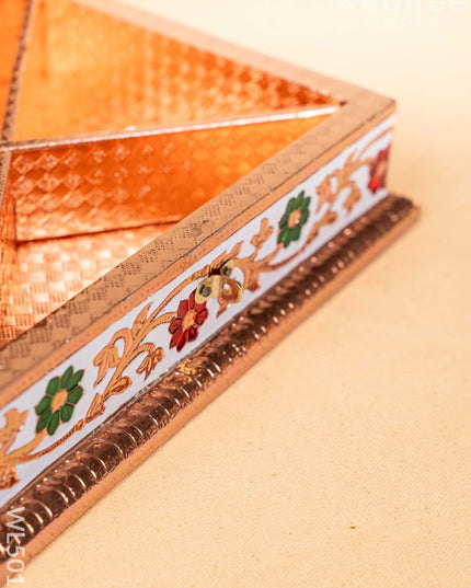 Meenakari Dry Fruit Box - Copper - WL5017 Dry Fruit Box