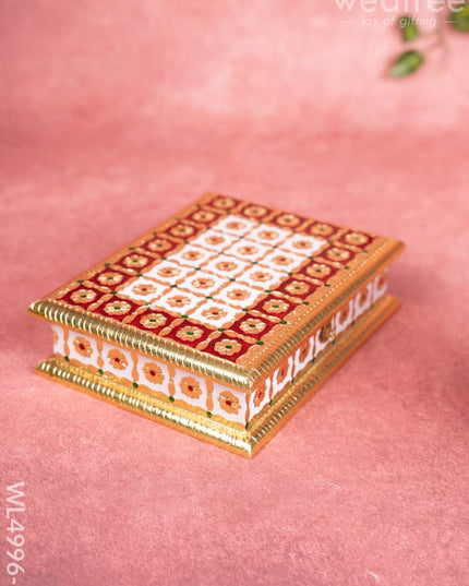 Meenakari Dry Fruit Box - WL4996 Dry Fruit Box