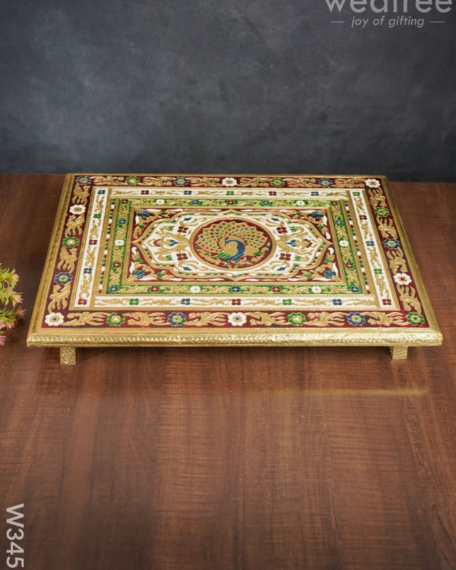 Meenakari Golden Manai 21 X 15 Inch - W3450 Others
