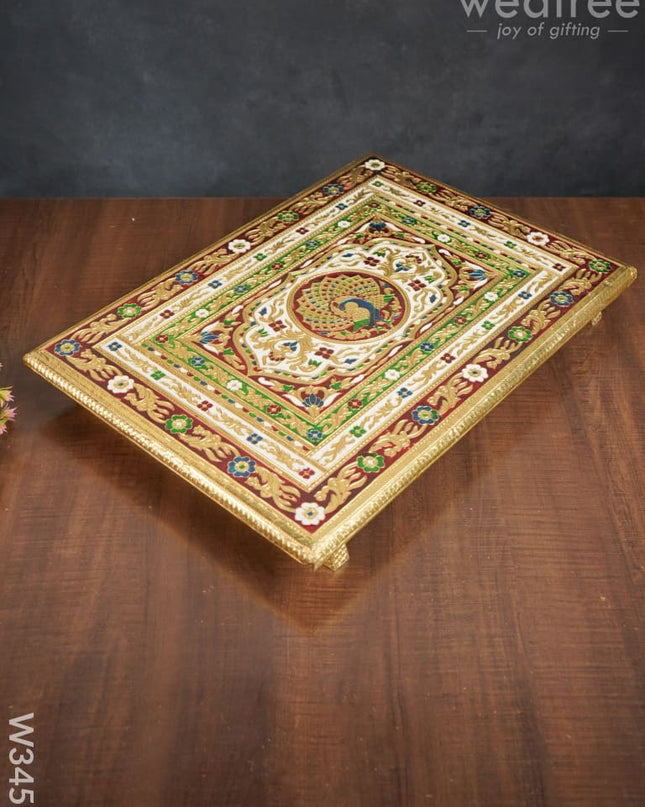 Meenakari Golden Manai 21 X 15 Inch - W3450 Others